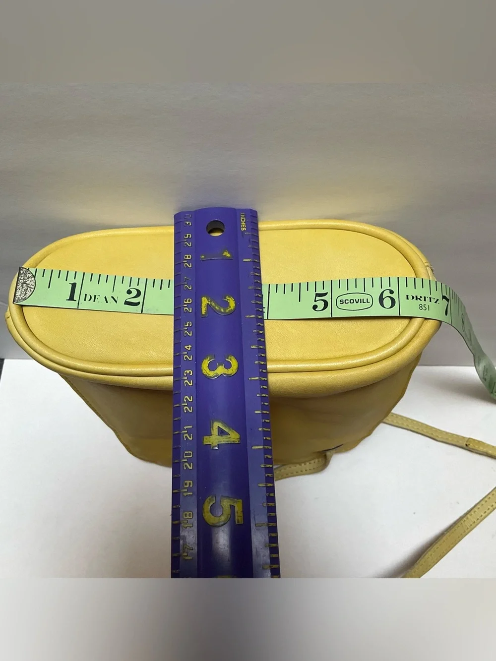 LATICO Lilly Leather Crossbody Bag Yellow Leather